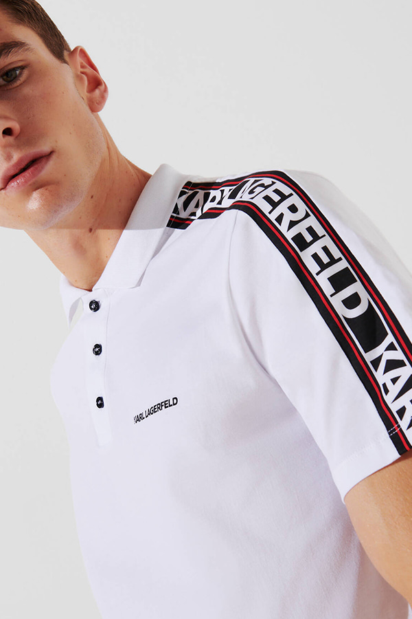 ΜΠΛΟΥΖΑ POLO KARL LAGERFELD - 100 WHITE